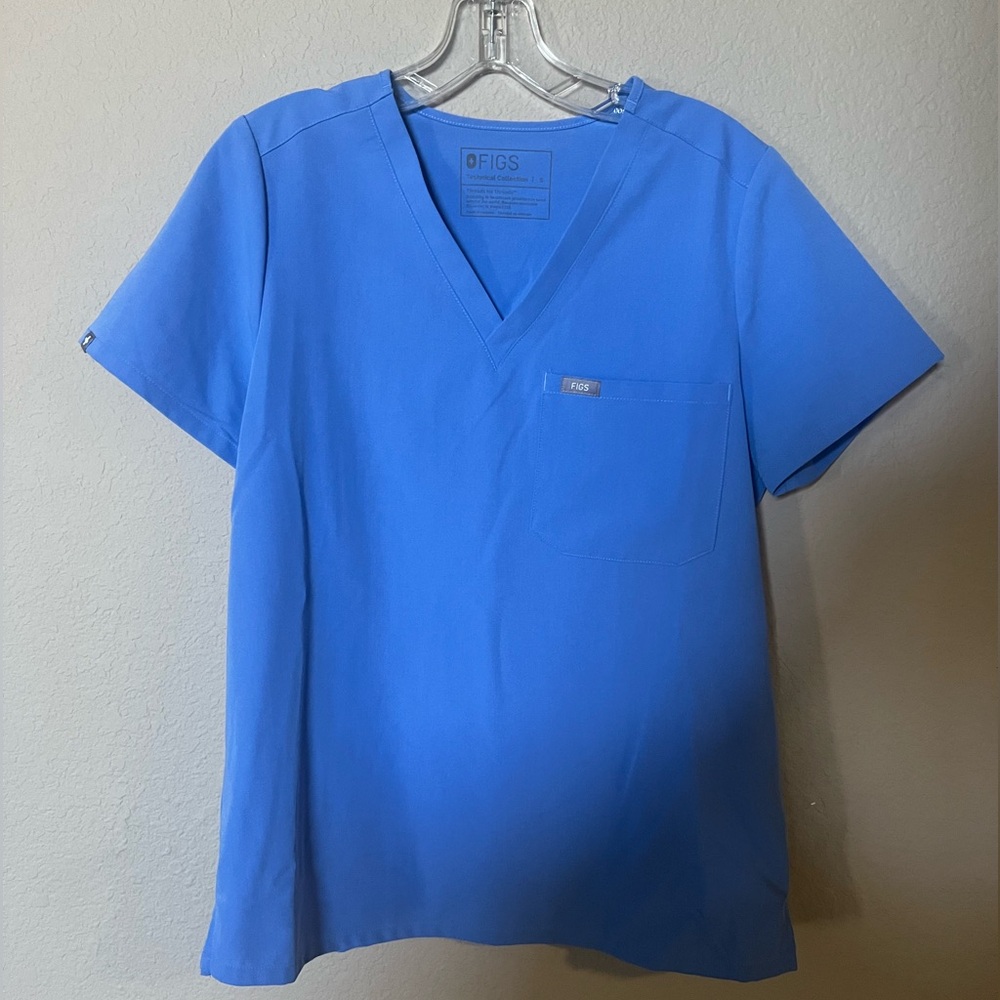 Figs Ceil Blue Scrub Set